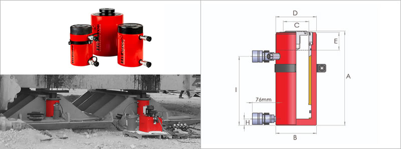 Cilindros Hidraulicos HDA DOBLE EFECTO ALTO TONELAJE