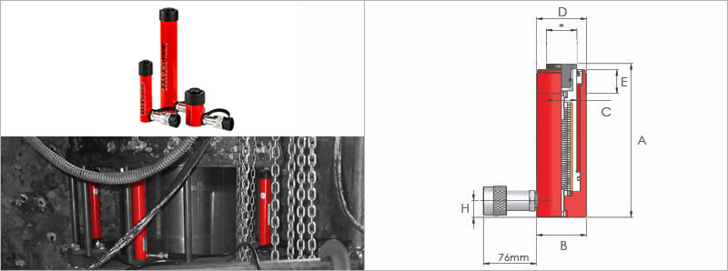 Cilindros Hidraulicos HSS MULTIFUNCIONAL SIMPLE EFECTO